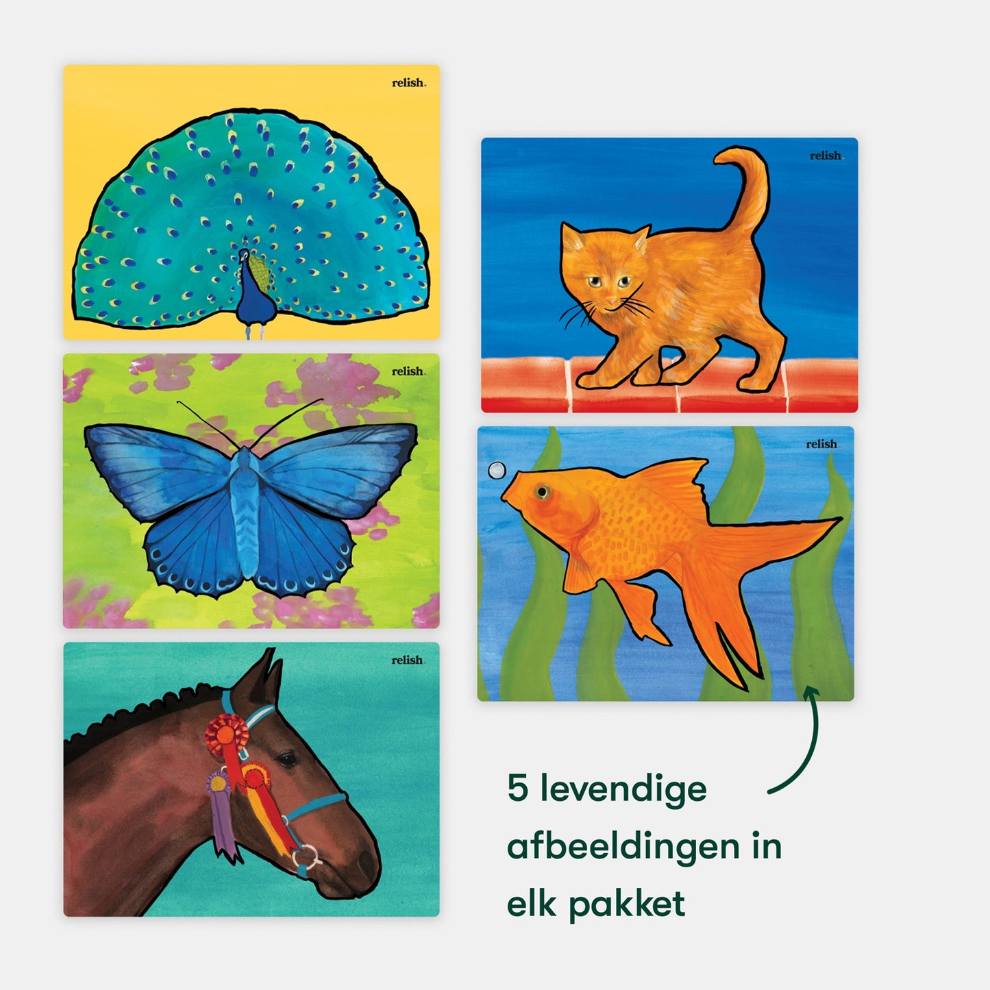 Peinture à l'eau - Beaux animaux (Aquapaint pour les personnes atteintes de démence)