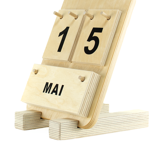 Kalendersteun – Houten houder voor dagplanning, bevordert overzicht en organisatie voor ouderen.