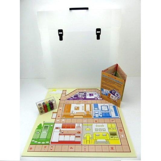 Huis Tuin en Keukenspel – Speelbord dat visuele activering en interactie stimuleert voor senioren.