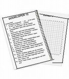 Grootletter Doorloper Puzzelboek – Puzzelboek met extra duidelijke letters, bevordert geheugen en taal bij senioren.