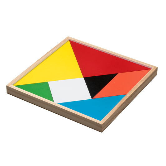 Tangram Maxi – Grote, kleurrijke puzzel die creativiteit en probleemoplossend vermogen stimuleert voor senioren.