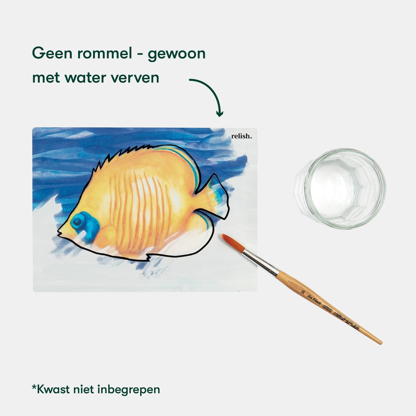Peinture à l'eau - Vie océanique (Aquapaint pour les personnes atteintes de démence)