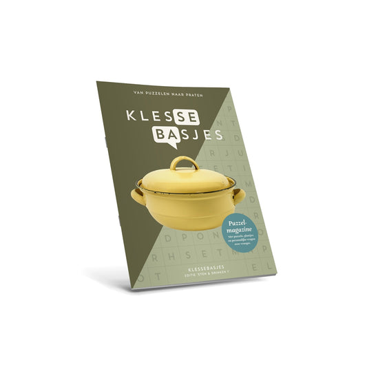 Klessebasjes Puzzelboekjes Eten en Drinken – Puzzelboekjes die herinneringen aan eten en drinken oproepen, bevorderen activering bij ouderen.