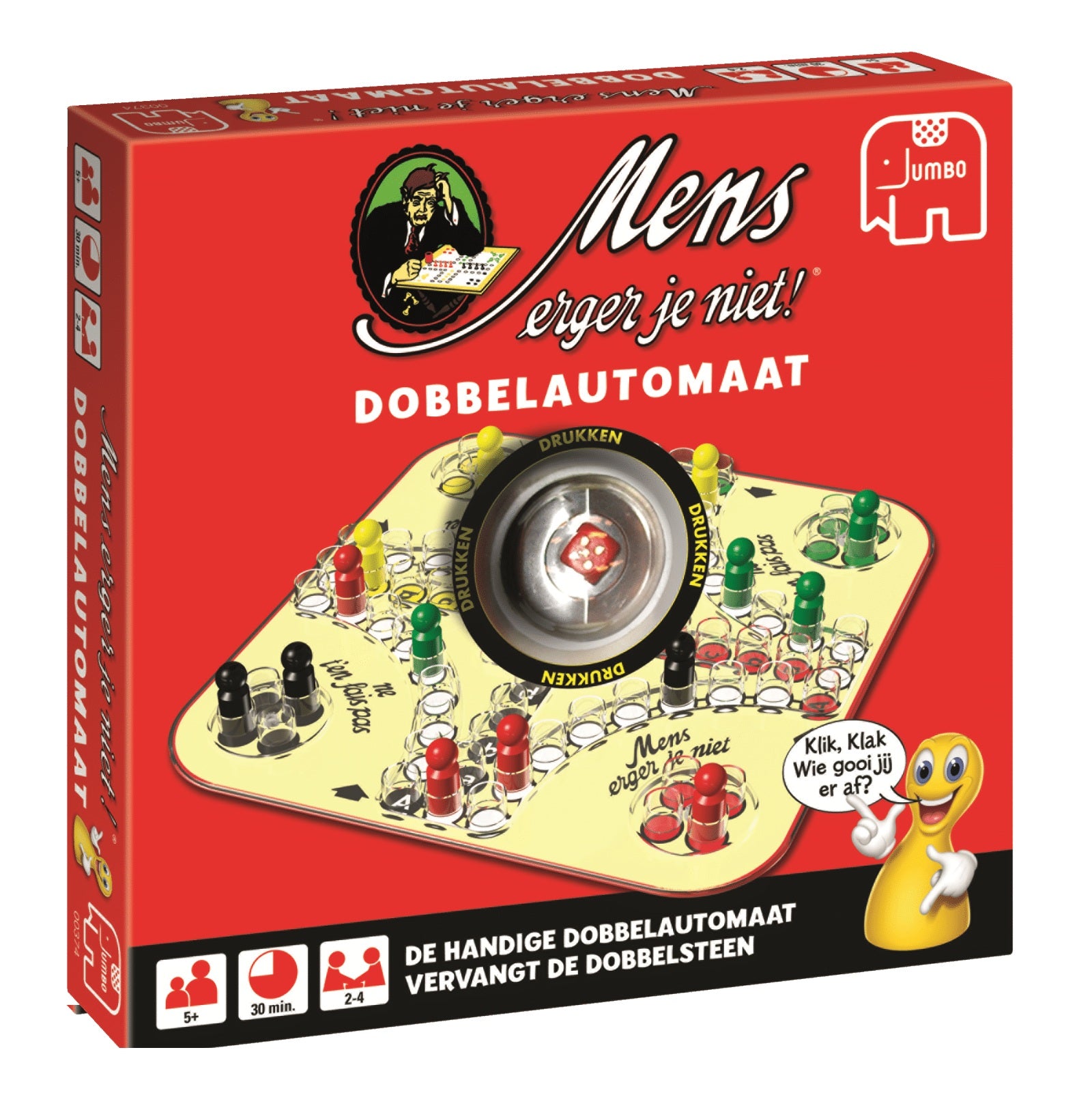Mens Erger Je Niet! Dobbelautomaat – Traditioneel dobbelspel dat eenvoudig en plezierig is voor alle leeftijden.