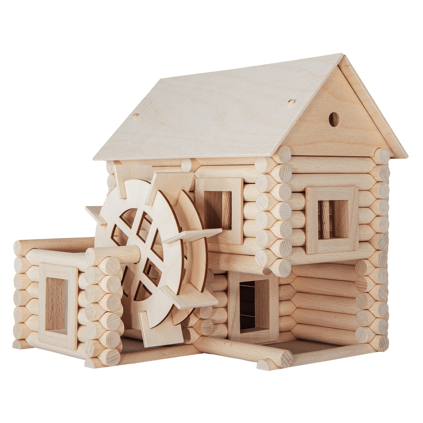 Bouwpakket Vario Molen – Houten constructiespel dat creativiteit en motoriek bevordert voor senioren.