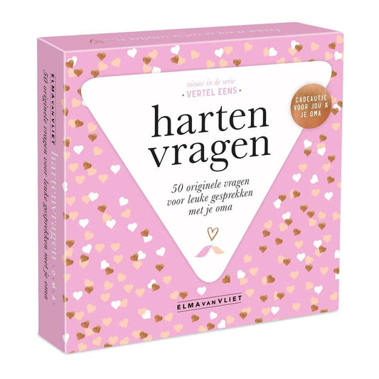 Hartenvragen voor Oma – Bijzondere gesprekskaarten die het gesprek over dementie stimuleren voor ouderen.