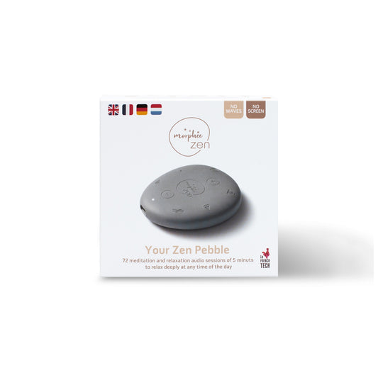 Morphée Zen – Meditatiesteen met 72 sessies, bevordert ontspanning en mindfulness voor senioren.