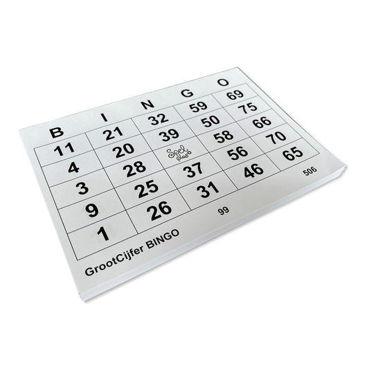 Bingokaarten XL – Extra grote bingokaarten die activering en leesbaarheid bevorderen voor senioren.
