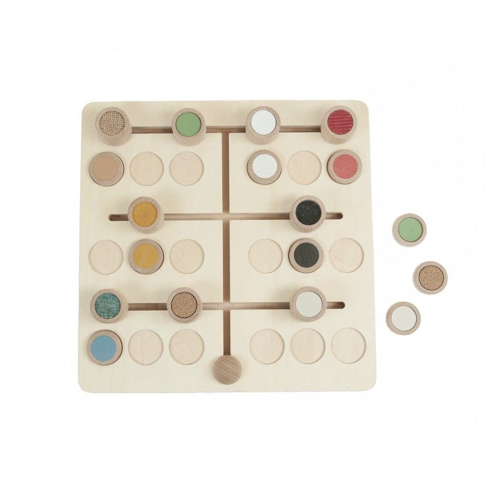 Jeu de mouvement de textures - Jeu de glissement sensoriel pour le développement tactile