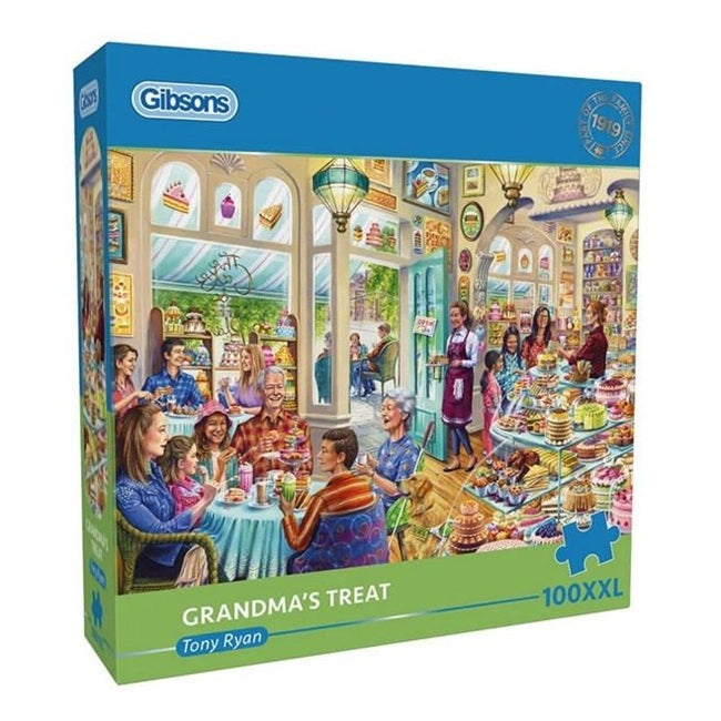 Dementie Puzzel 'Grandma's Treat' – 100 XXL stukjes, activerende puzzel die warmte en herinneringen stimuleert voor senioren.