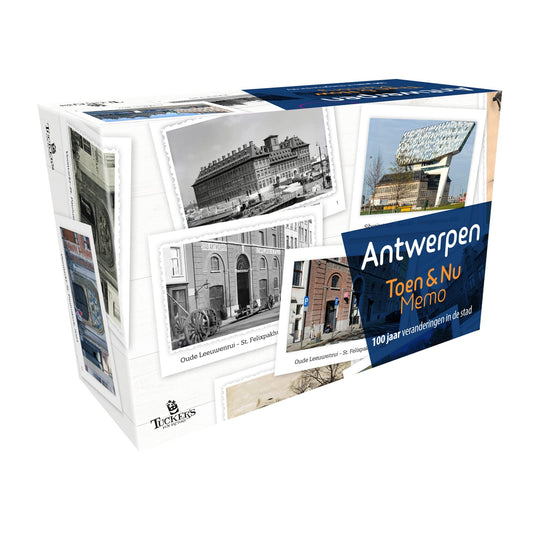Toen & Nu Memo Antwerpen – Nostalgisch geheugenspel dat de geschiedenis van Antwerpen onthult voor senioren.