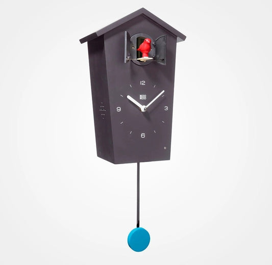 Koekoeksklok Zwart – Klassieke houten wandklok met koekoeksroep, bevordert activering en tijdsbesef bij senioren.