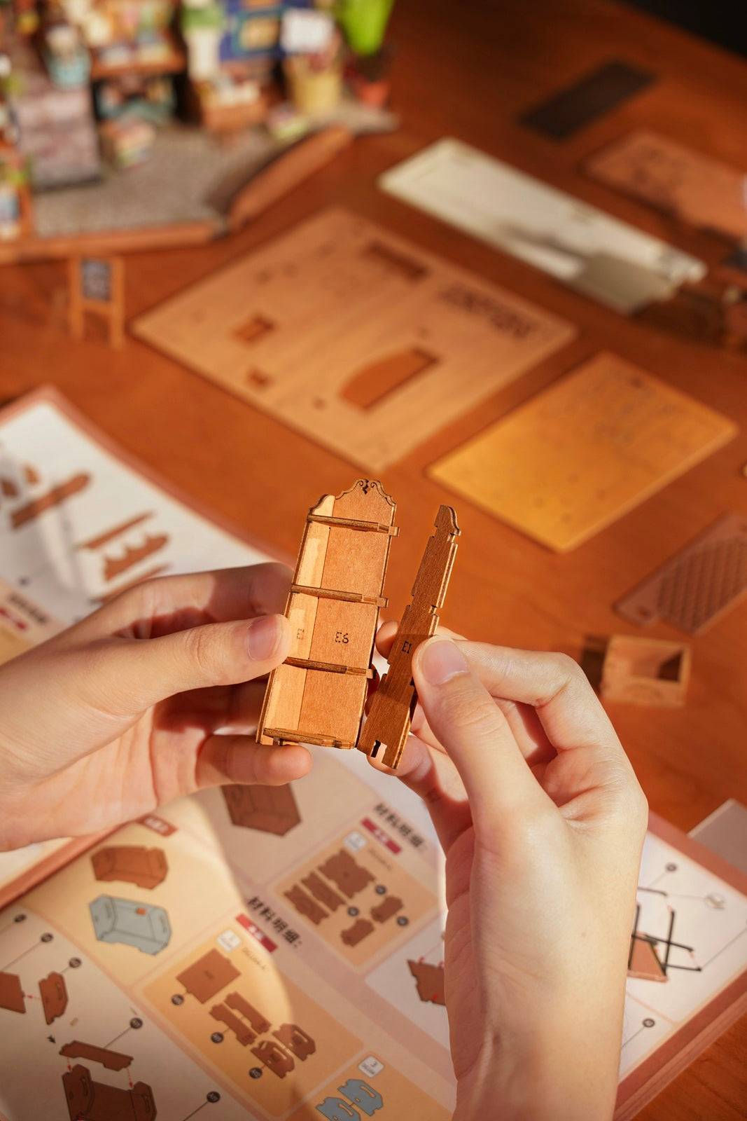Bouwpakket voor Senioren - 3D Puzzel - Boekwinkel op de hoek