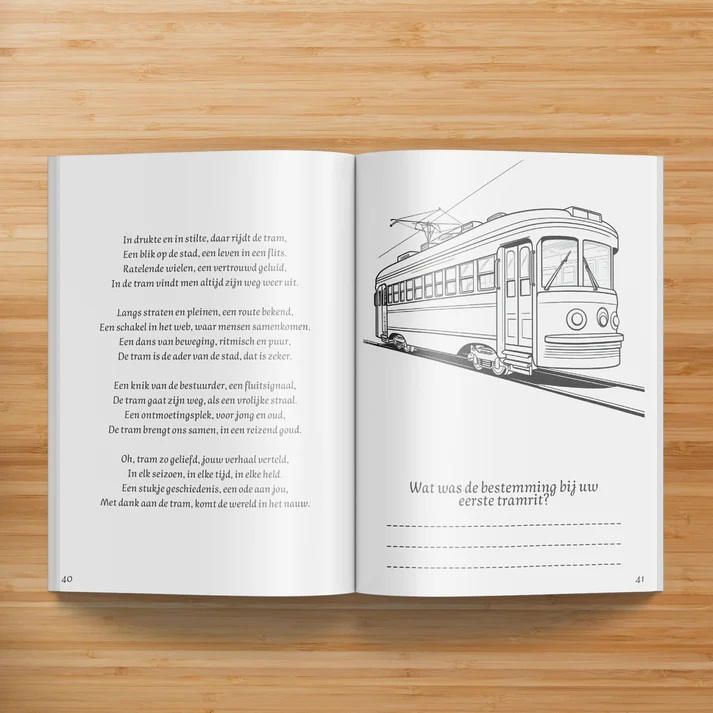 De Jaren 40 & 50 Kleurboek – Nostalgisch kleurplezier met herkenbare afbeeldingen, bevordert activering en creativiteit bij senioren.