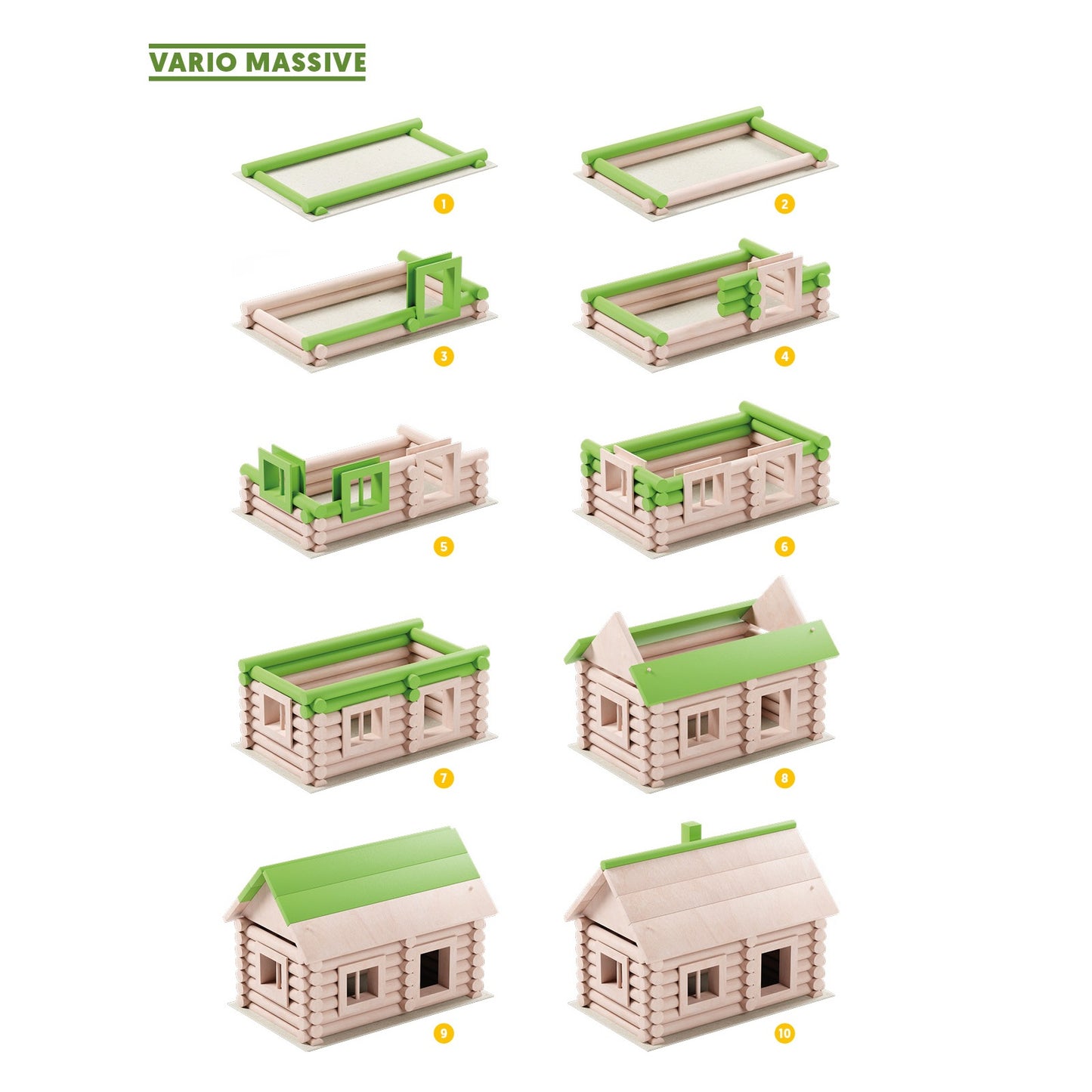 Bouwpakket Vario Massive – Houten constructiespel dat activering en creativiteit stimuleert voor senioren.