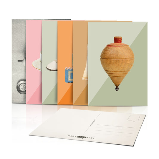 Klessebasjes Postkaartenset Stoer – Set nostalgische kaarten die herinneringen en gesprekken stimuleren voor ouderen.
