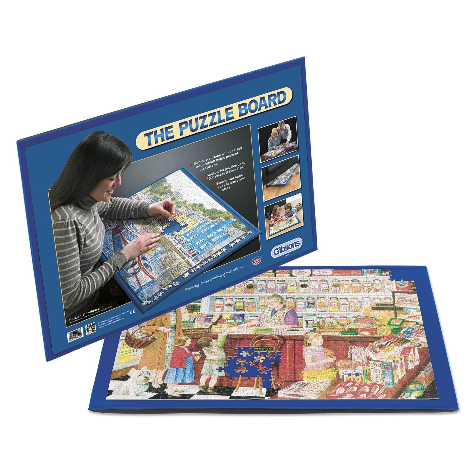 Puzzelbord – Opbergbord voor puzzels tot 1000 stukjes, bevordert organisatie en overzicht voor senioren.