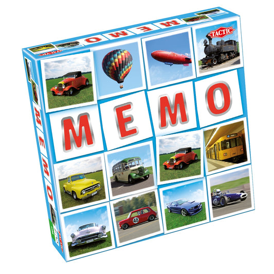 Memo Voertuigen – Geheugenspel met auto’s en trucks, stimuleert geheugen en activering voor senioren.