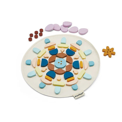 Mandala Legspel – Creatief legspel met houten stukjes dat ontspanning en activering stimuleert voor senioren.