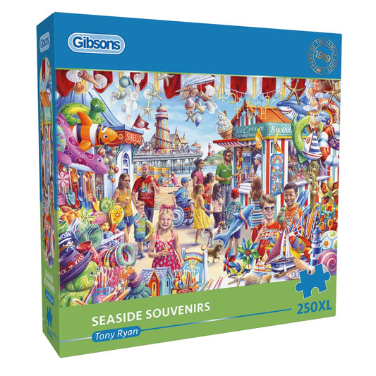 Dementie Puzzel 'Souvenirs van de Kust' – 250 XL stukjes, stimuleert activering en herinneringen voor senioren.