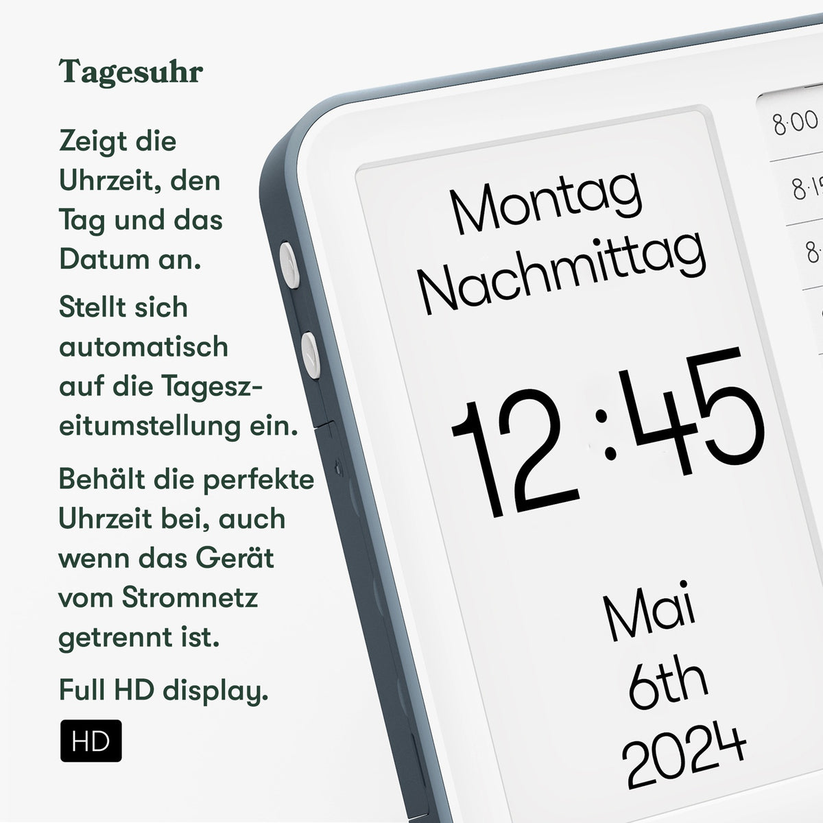 Relish Day Clock Hub – Beste Dementieklok voor Dagstructuur