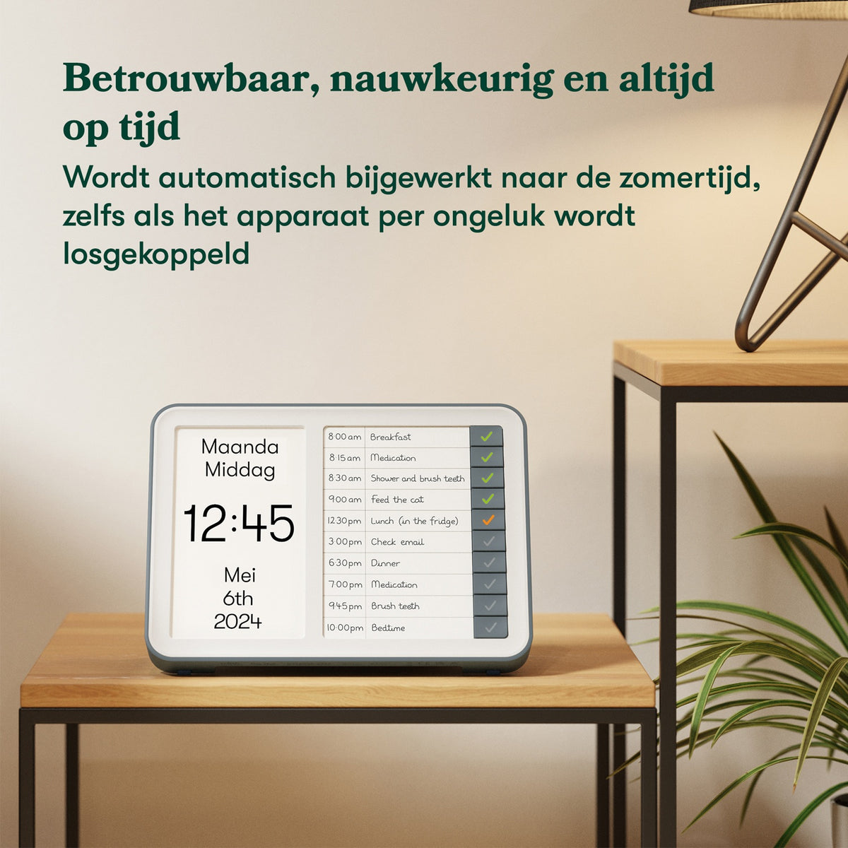 Relish Day Clock Hub – Beste Dementieklok voor Dagstructuur