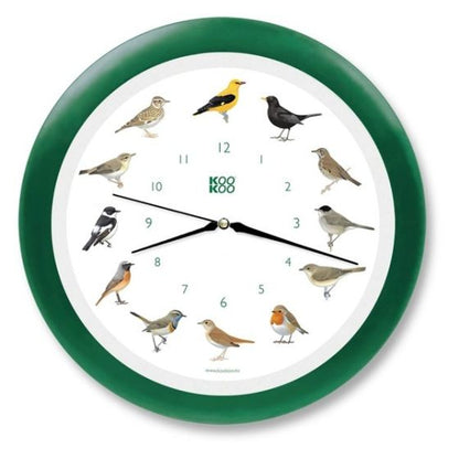 Zangvogels Klok - Wandklok met Vogelgeluiden